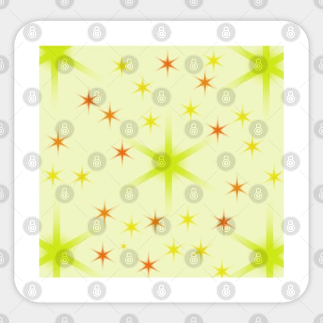 YELLOW ORANGE RED STARS PATTERN BACKGROUND Sticker by Artistic_st